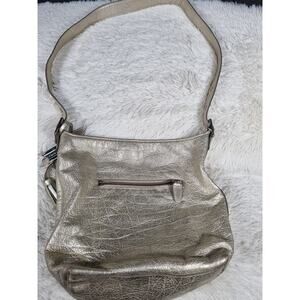 Coach Shoulder Bag Womens Large Hobo Tassel Zipper Metallic Leather E1293-19894